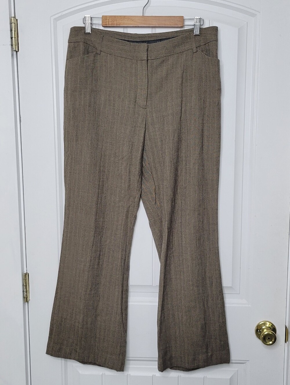Apostophe Women's Brown Wide-Leg Dress Pants